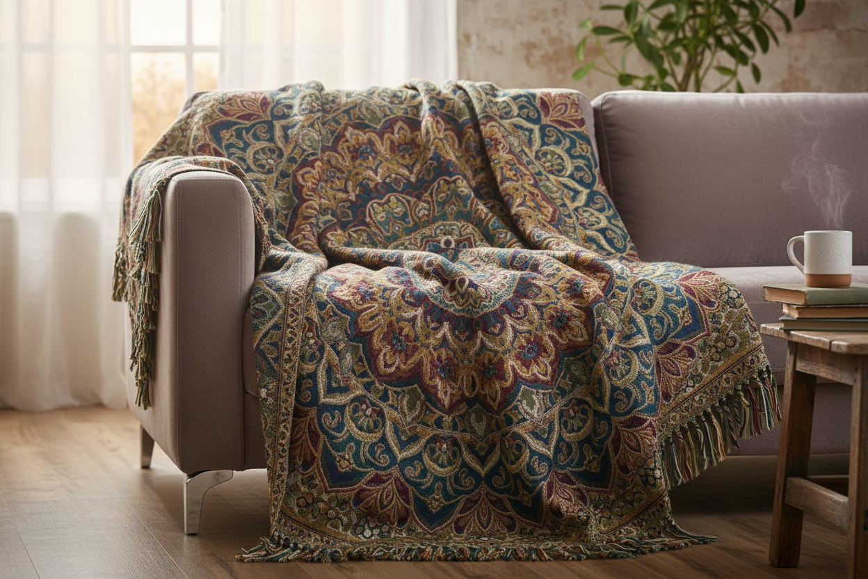 Mandala Luxe Throw Blanket